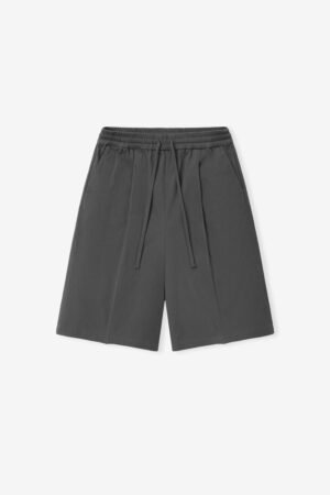 Cotton Twill Relaxed Drawstring Short