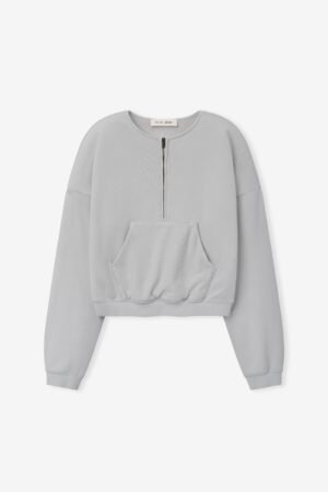 Womens French Terry Relaxed Half Zip