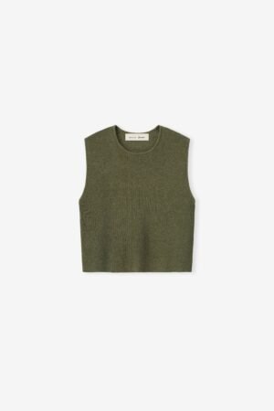 Womens Rib Knit Crop Top